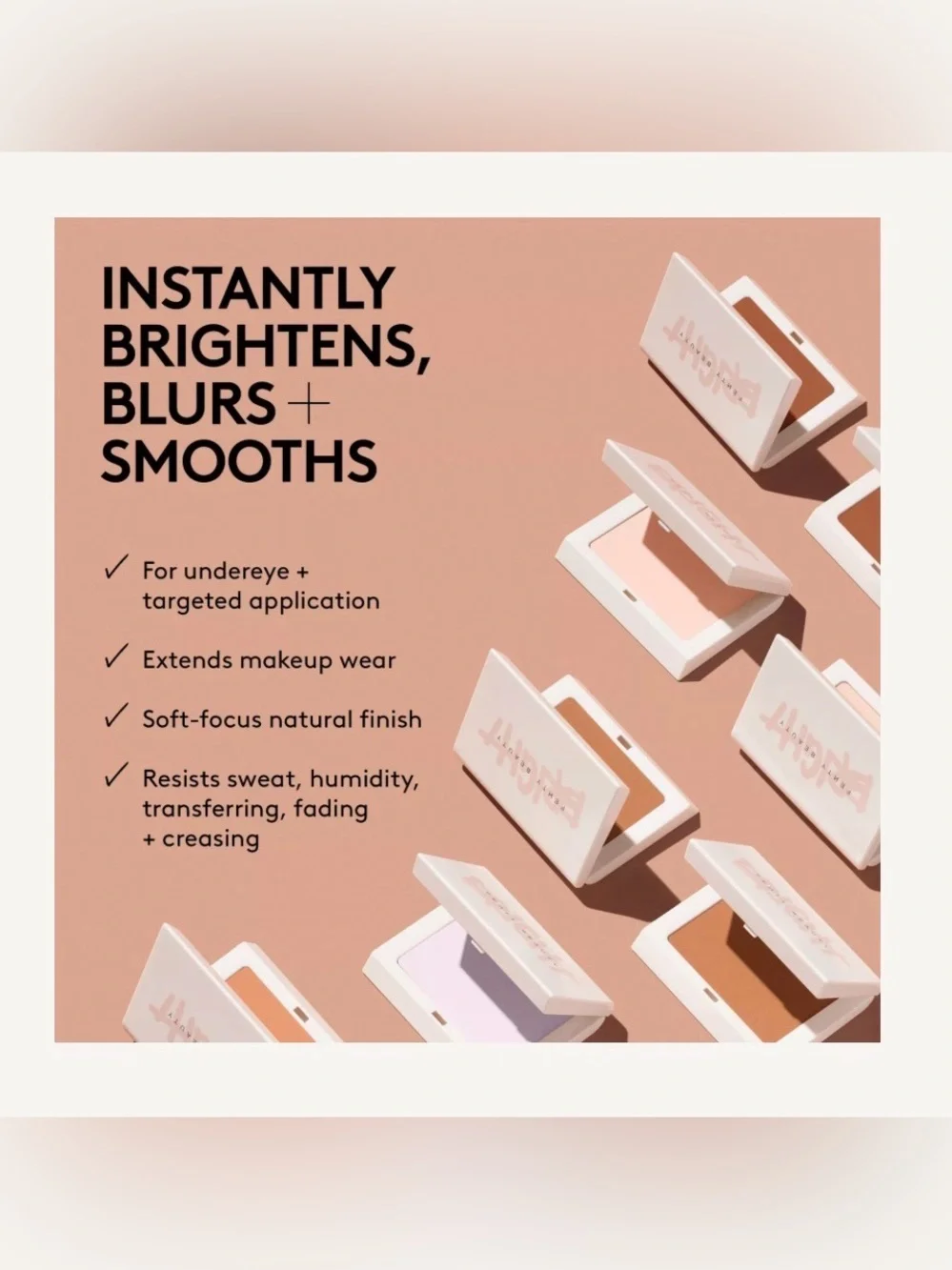 Fenty Beauty PEACH Brightfix Compact - Warm Peach Tan